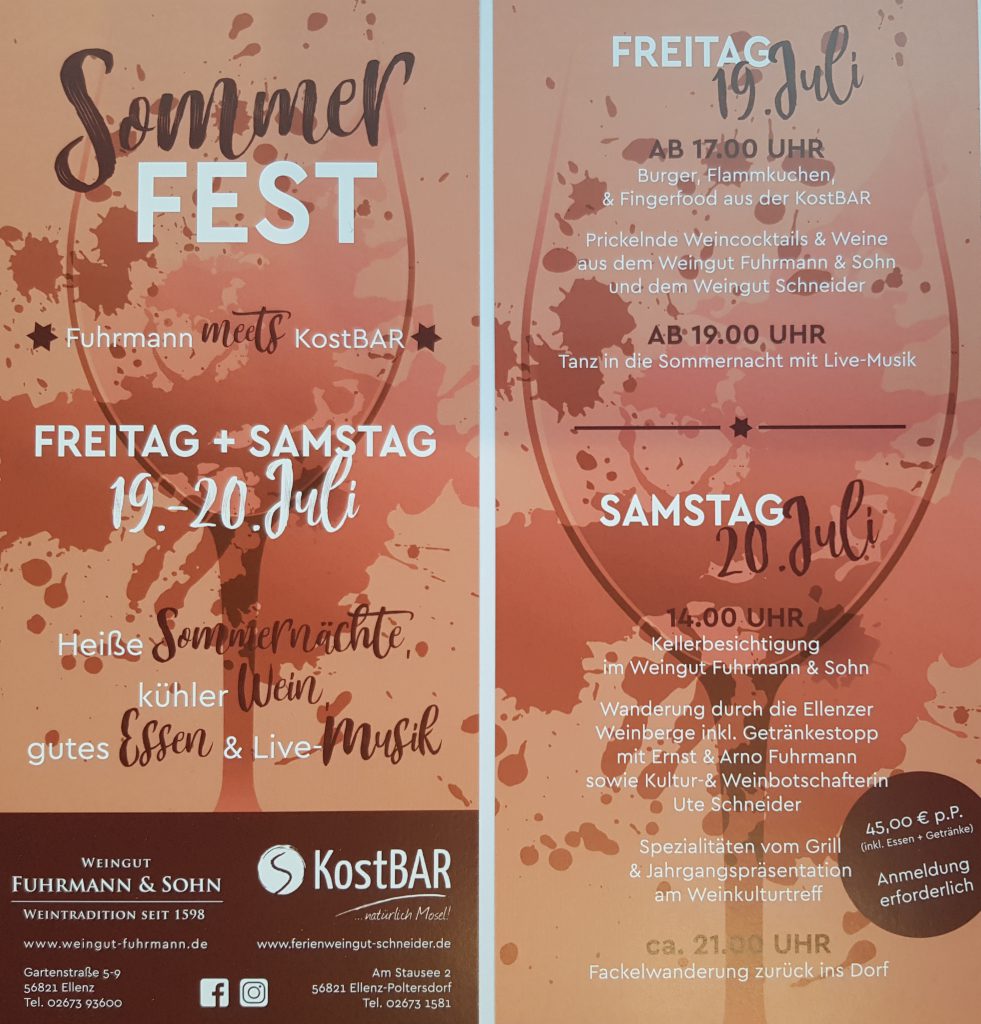 Sommerfest Fuhrmann meets KostBAR