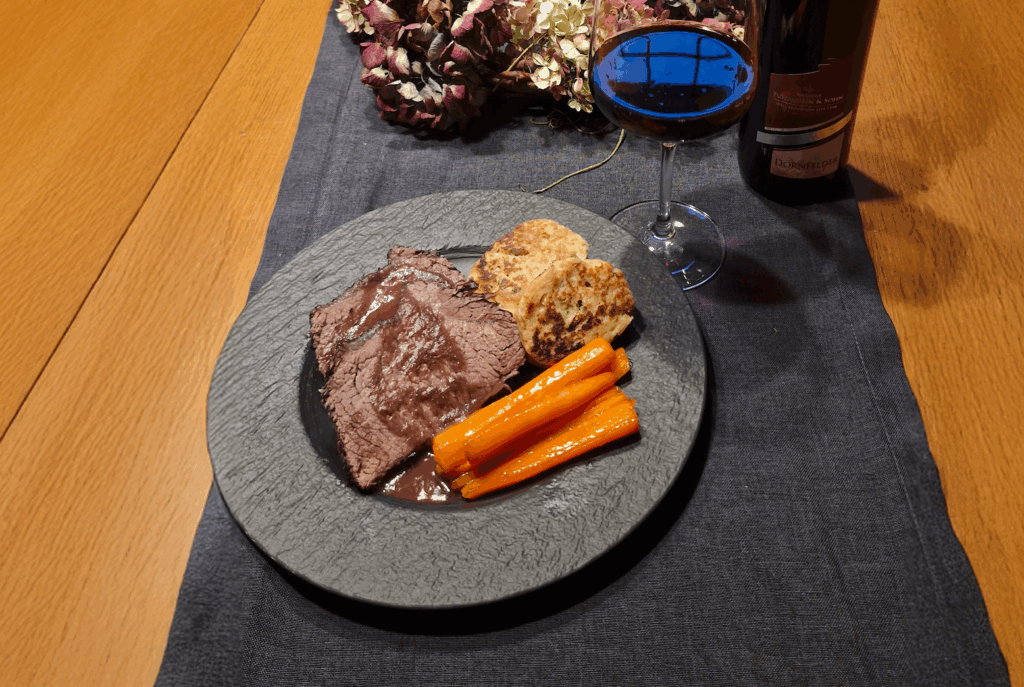 In Rotwein geschmorter Tafelspitz